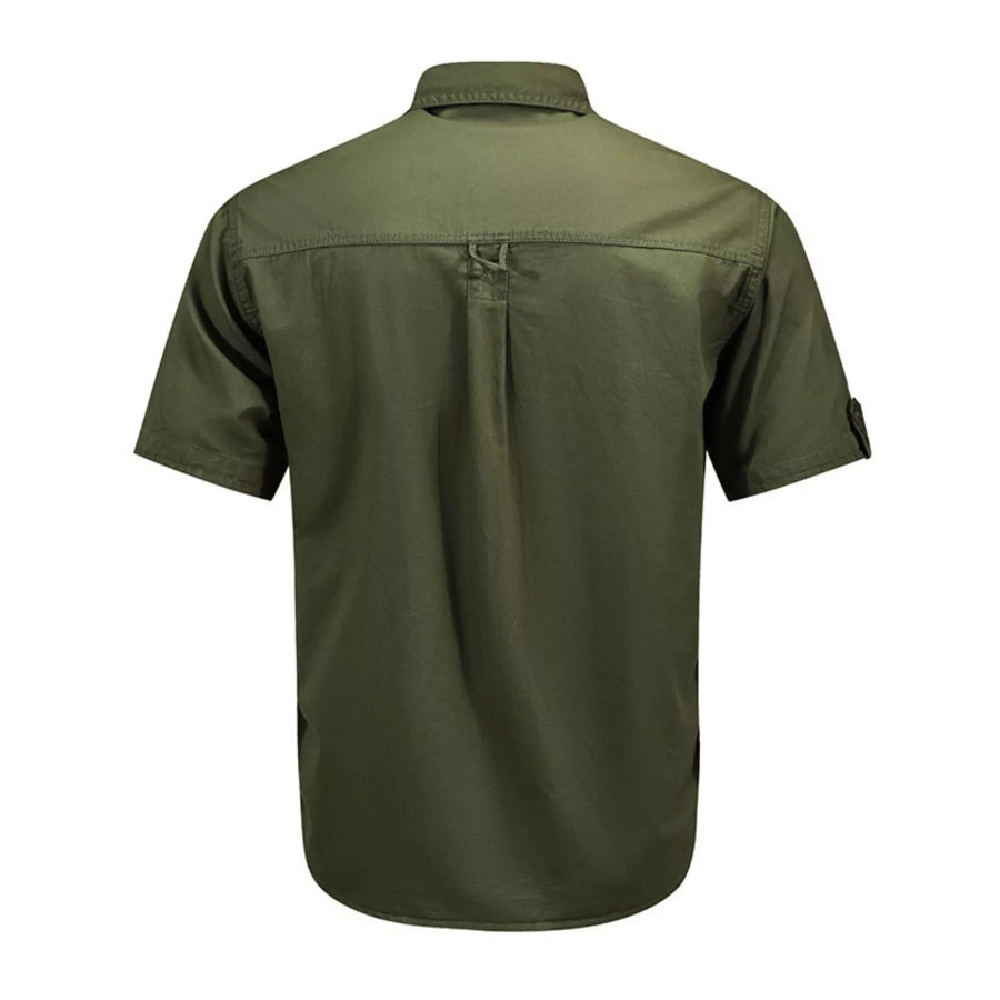 Men’s Plus Size Casual Short Sleeve Shirt Apparel and Accessories