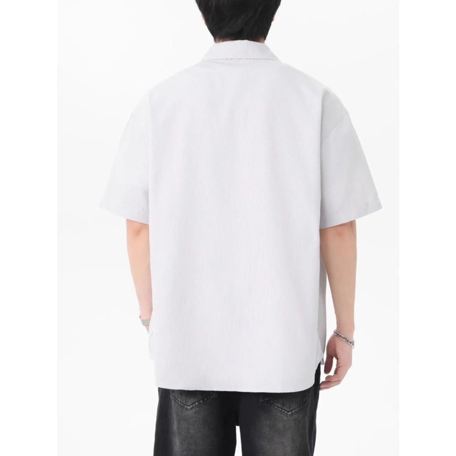 Men’s Plus Size Casual Short-Sleeve Shirt Apparel and Accessories