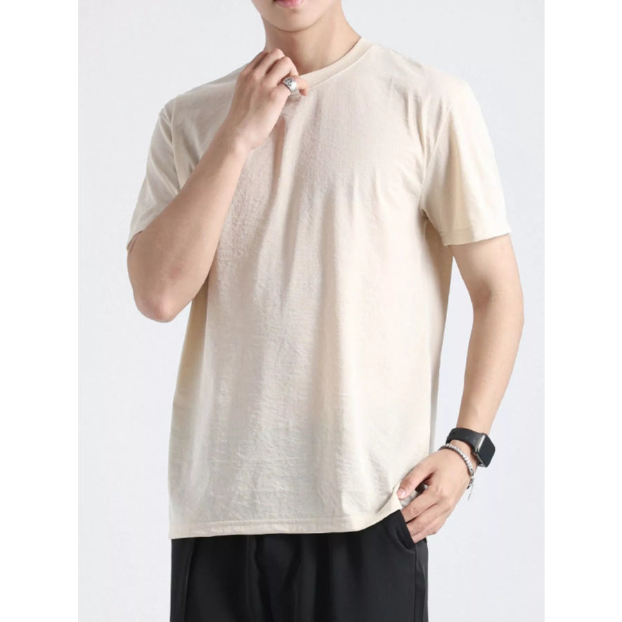 Men’s Plus Size Casual Short Sleeve T-Shirt Apparel and Accessories
