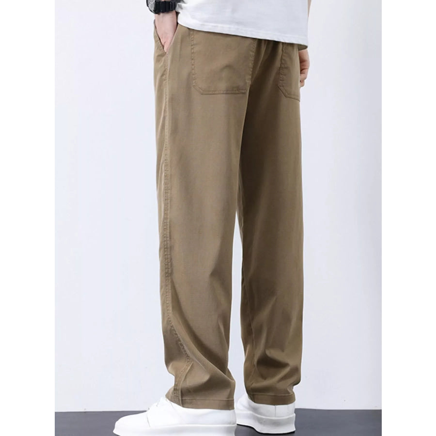 Men’s Plus Size Casual Straight-Leg Pants Apparel and Accessories