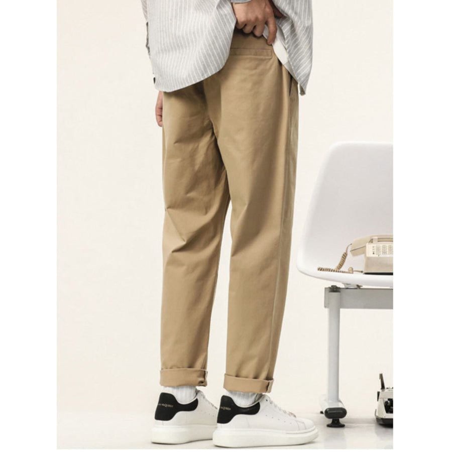Men’s Plus Size Casual Straight-Leg Pants Apparel and Accessories