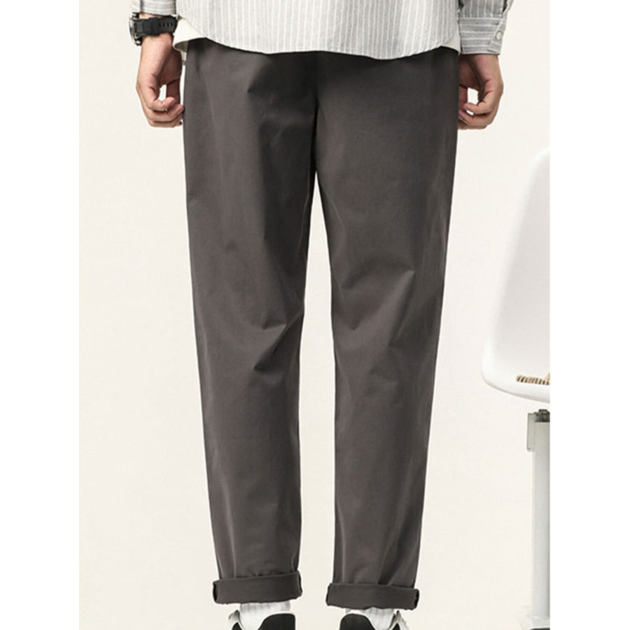 Men’s Plus Size Casual Straight-Leg Pants Apparel and Accessories