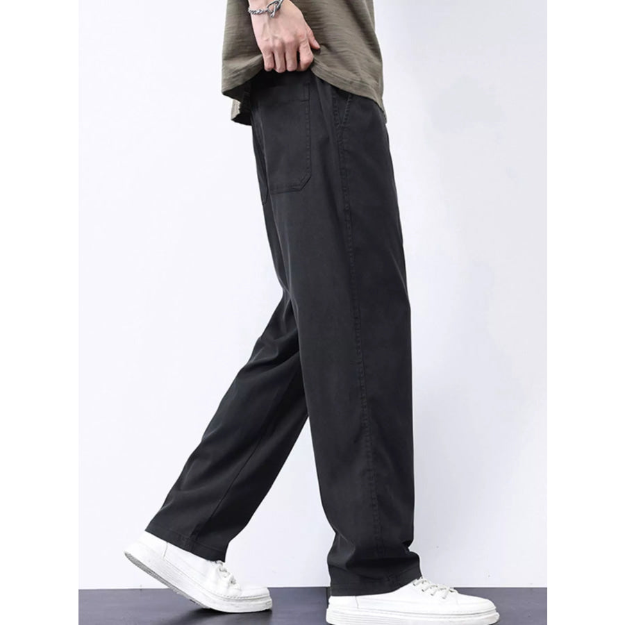 Men’s Plus Size Casual Straight-Leg Pants Apparel and Accessories