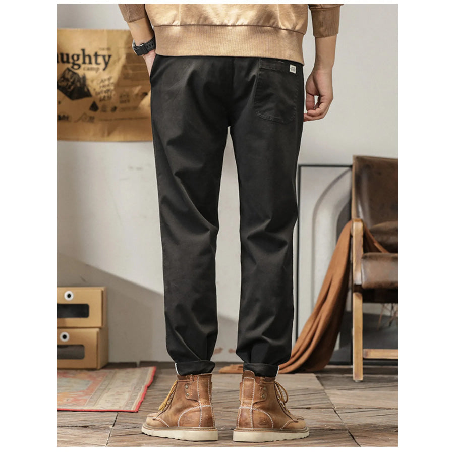 Men’s Plus Size Casual Style Slim Fit Ankle Banded Pants Apparel and Accessories