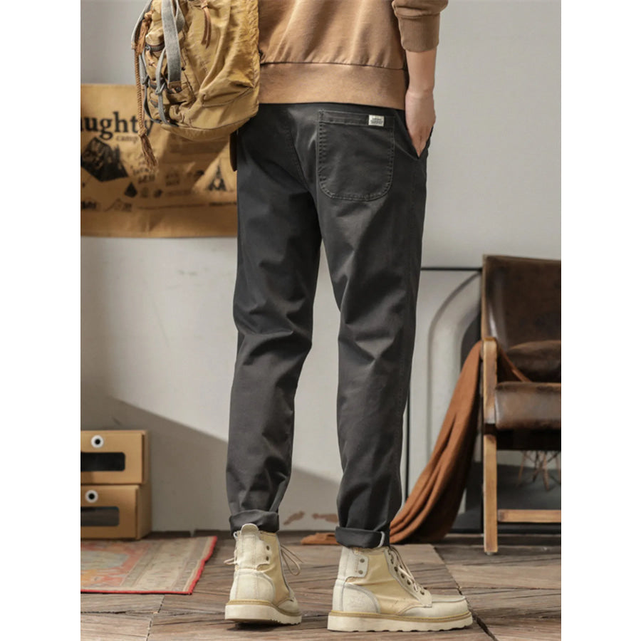 Men’s Plus Size Casual Style Slim Fit Ankle Banded Pants Apparel and Accessories