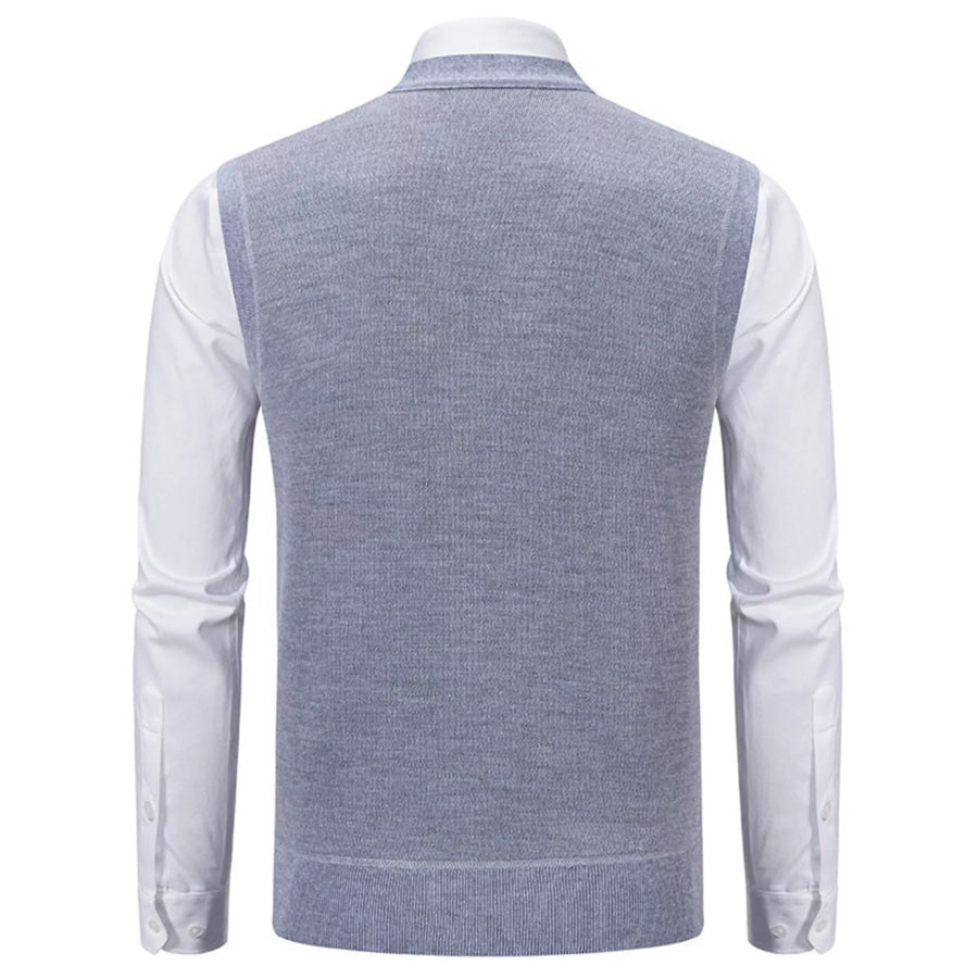 Men’s Plus Size Classic Argyle Pattern Knitted Sweater Vest Apparel and Accessories