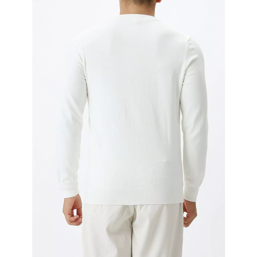 Men’s Plus Size Classic Crew Neck Sweater Apparel and Accessories
