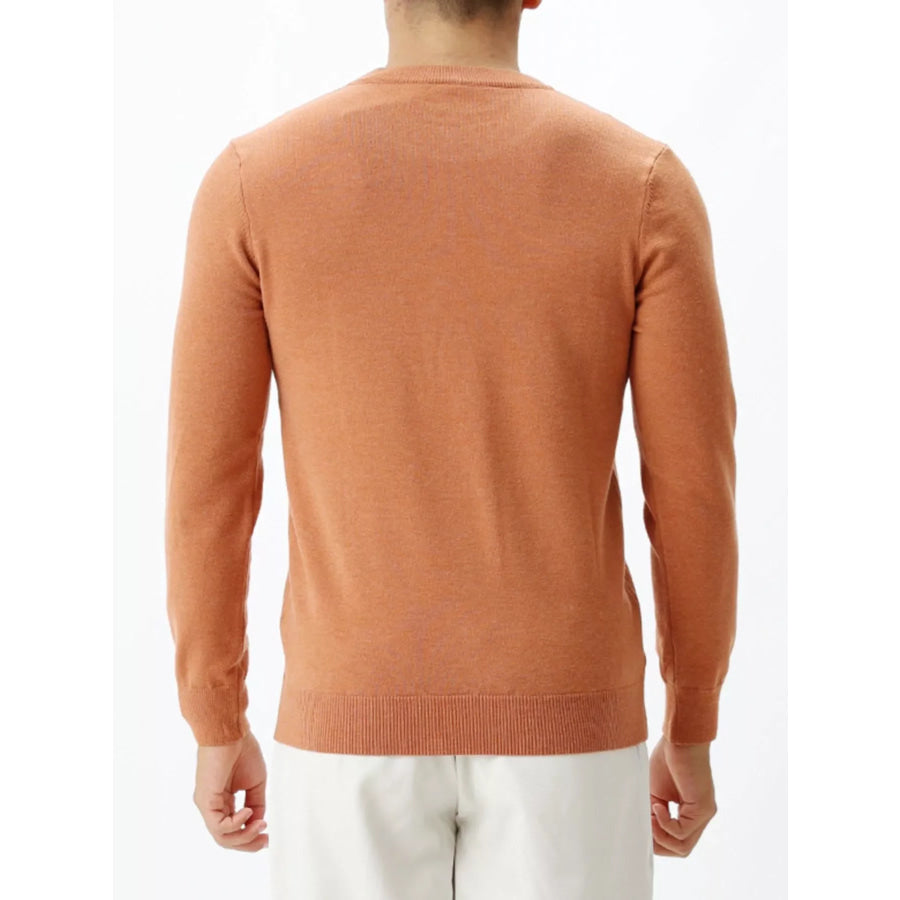Men’s Plus Size Classic Crew Neck Sweater Apparel and Accessories