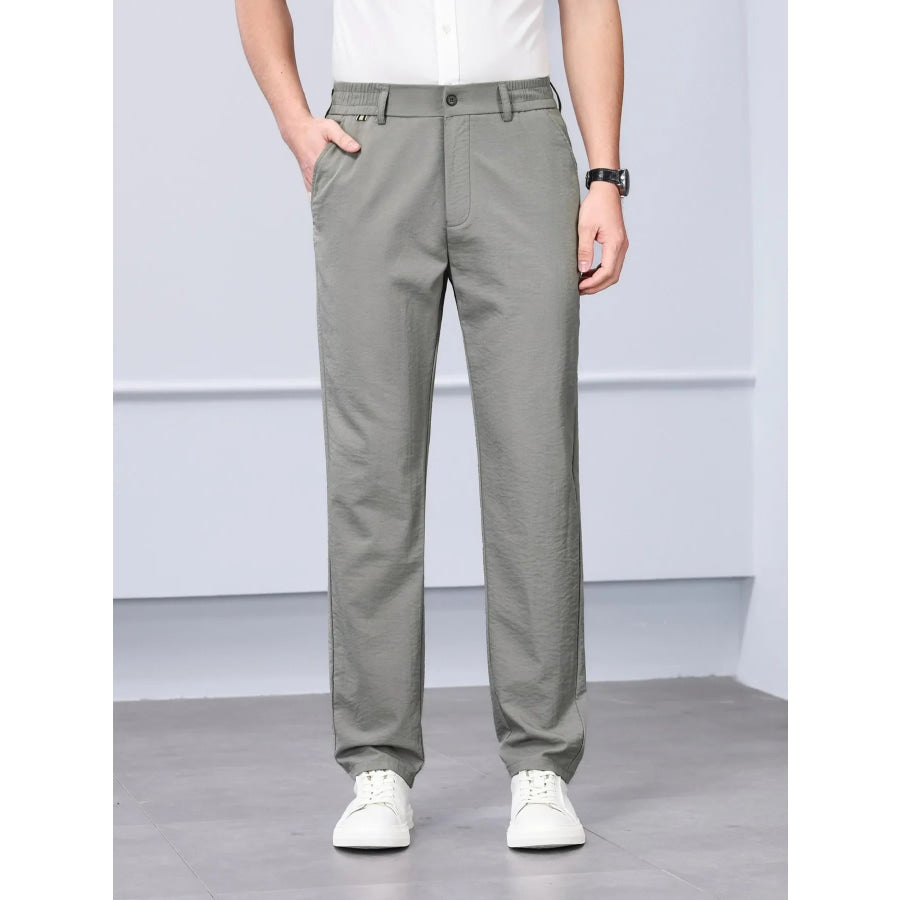Men’s Plus Size Classic Fit Dress Pants Gray / M Apparel and Accessories