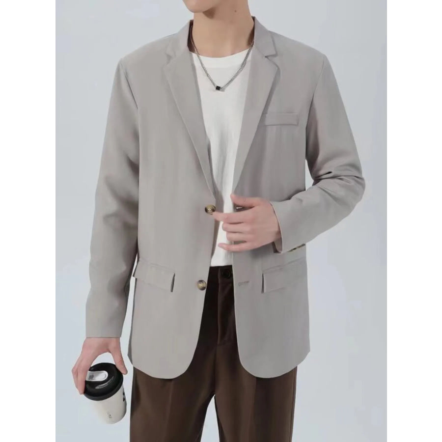 Men’s Plus Size Classic Fit Two-Button Blazer Apparel and Accessories