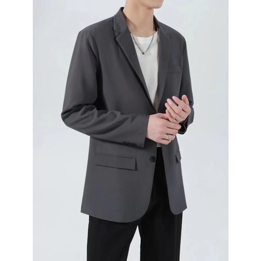 Men’s Plus Size Classic Fit Two-Button Blazer Apparel and Accessories