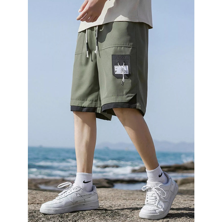 Men’s Plus Size Drawstring Casual Cargo Shorts Apparel and Accessories