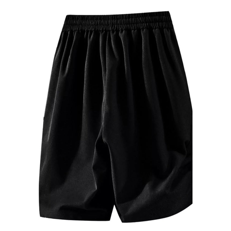 Men’s Plus Size Drawstring Pocketed Shorts Apparel and Accessories
