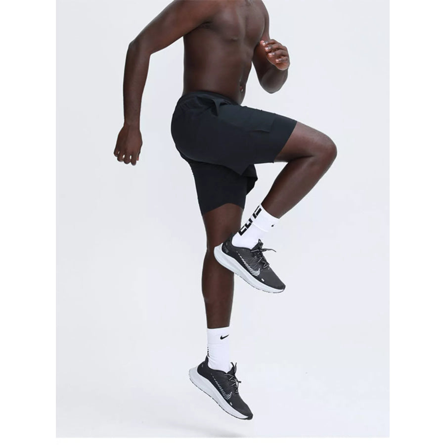 Men’s Plus Size Elastic Waist Active Shorts Apparel and Accessories