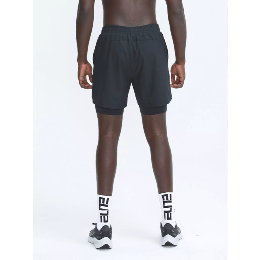 Men’s Plus Size Elastic Waist Active Shorts Apparel and Accessories