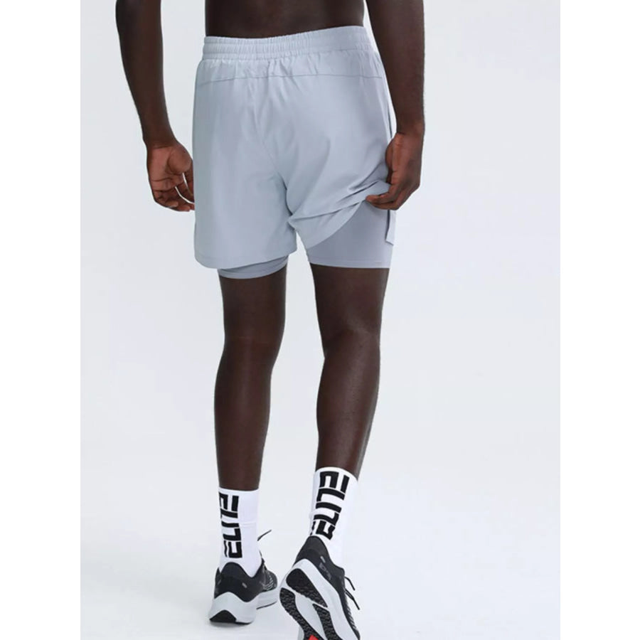Men’s Plus Size Elastic Waist Active Shorts Apparel and Accessories