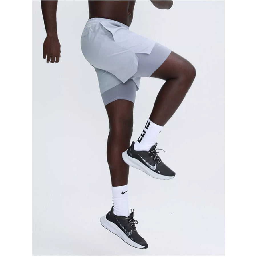 Men’s Plus Size Elastic Waist Active Shorts Apparel and Accessories