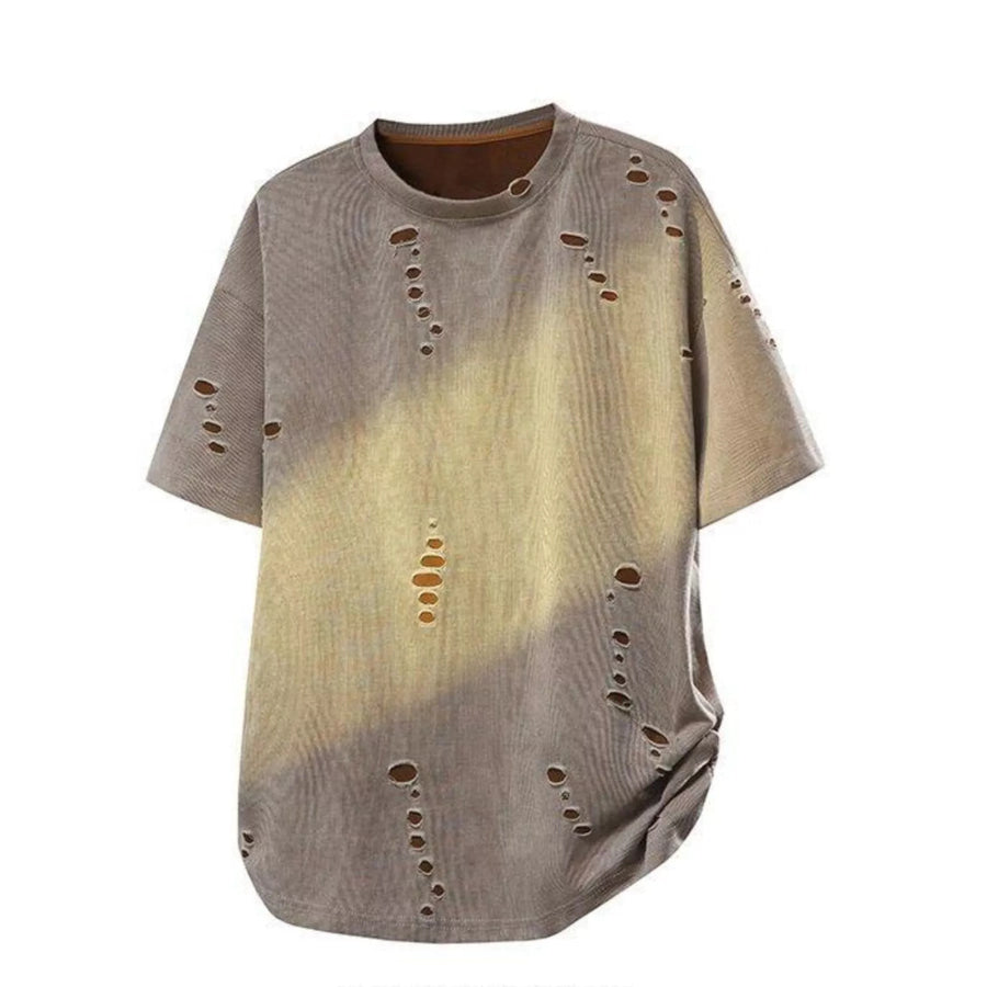 Men’s Plus Size Gradient Round Neck T-Shirt Taupe / M Apparel and Accessories