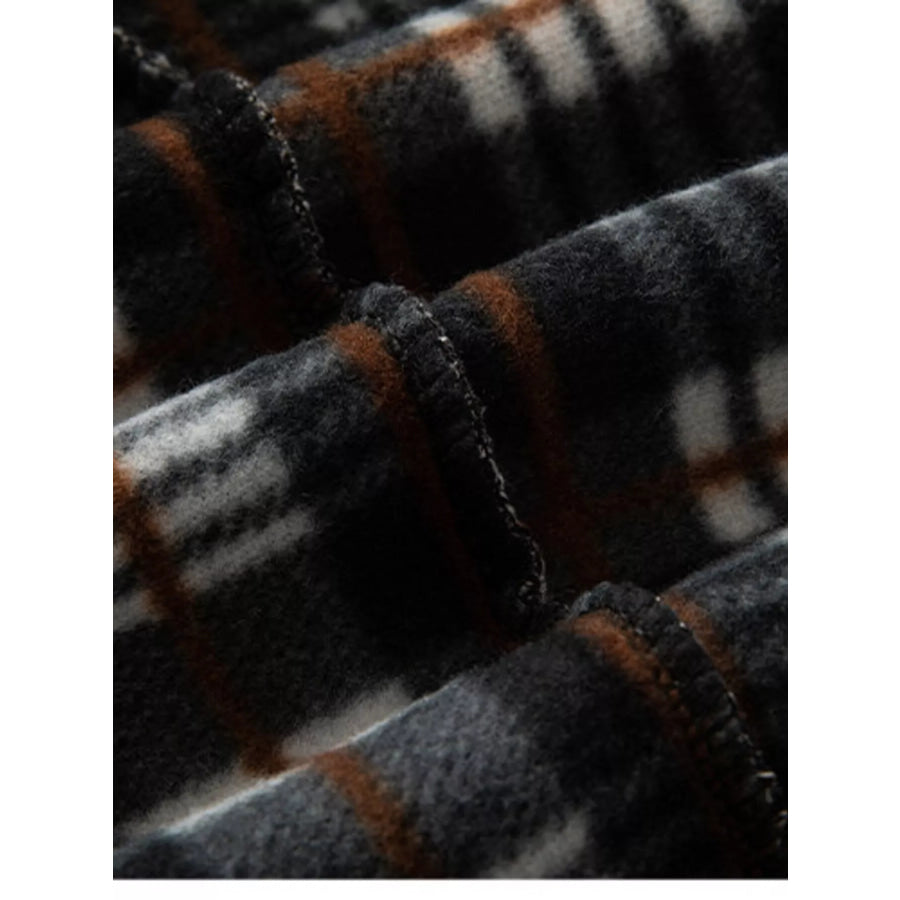 Men’s Plus Size Half-Zip Stand Collar Textured Sweater Apparel and Accessories