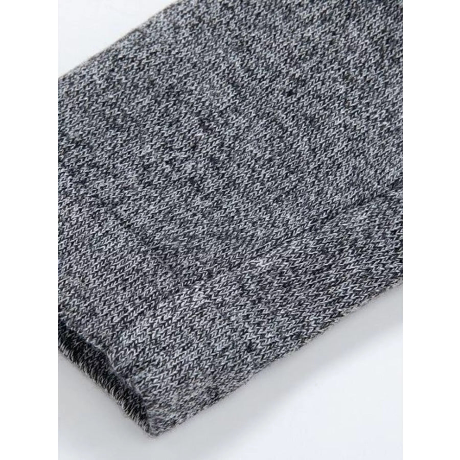 Men’s Plus Size Heathered Open Front Longline Knit Cardigan with Pockets Apparel and Accessories