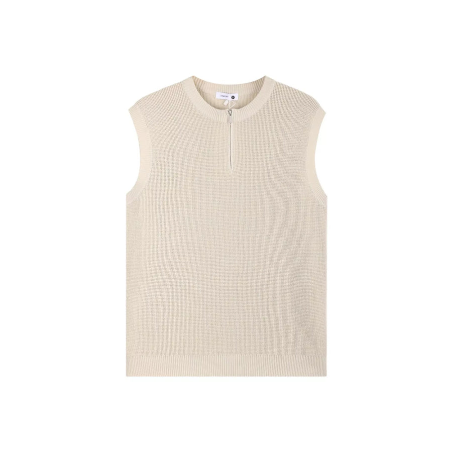 Men’s Plus Size Knitted Zip-Up Tank Apparel and Accessories