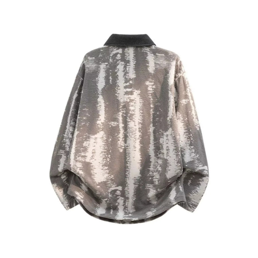 Men’s Plus Size Lace Up Long Sleeve Blouse Apparel and Accessories