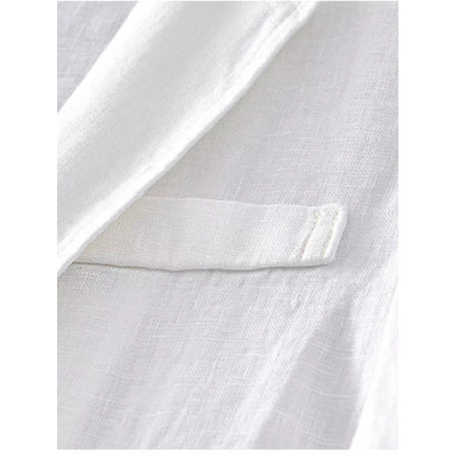 Men’s Plus Size Lapel Collar Button Up Blazer Apparel and Accessories