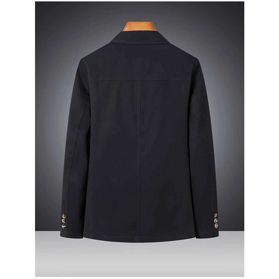 Men’s Plus Size Lapel Collar Long Sleeve Blazer Apparel and Accessories