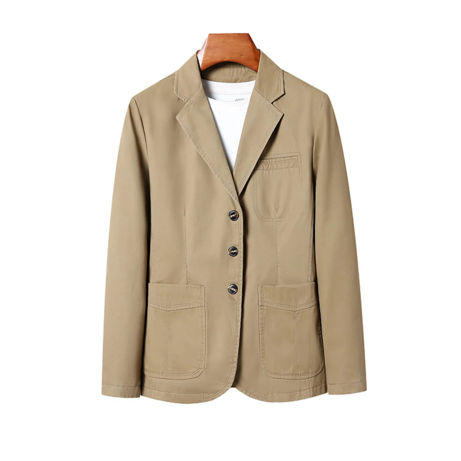 Men’s Plus Size Lapel Collar Long Sleeve Blazer Apparel and Accessories