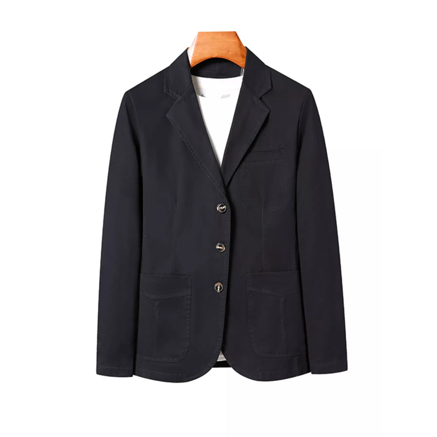 Men’s Plus Size Lapel Collar Long Sleeve Blazer Apparel and Accessories