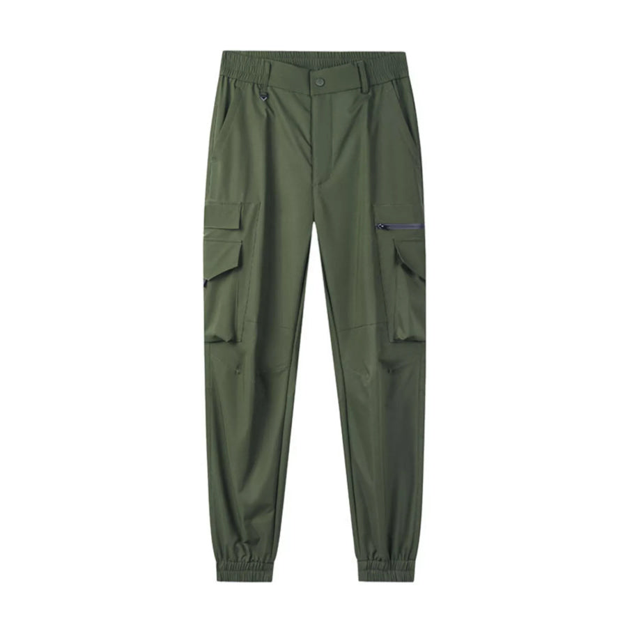 Men’s Plus Size Lightweight Cargo Pants Army Green / M Apparel and Accessories