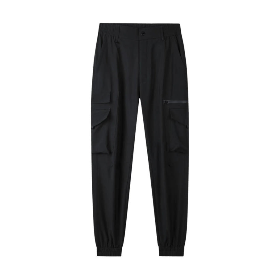 Men’s Plus Size Lightweight Cargo Pants Black / M Apparel and Accessories