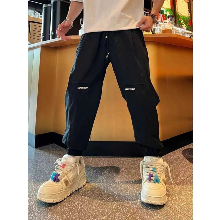 Men’s Plus Size Lightweight Casual Joggers Off-white / M Apparel and Accessories