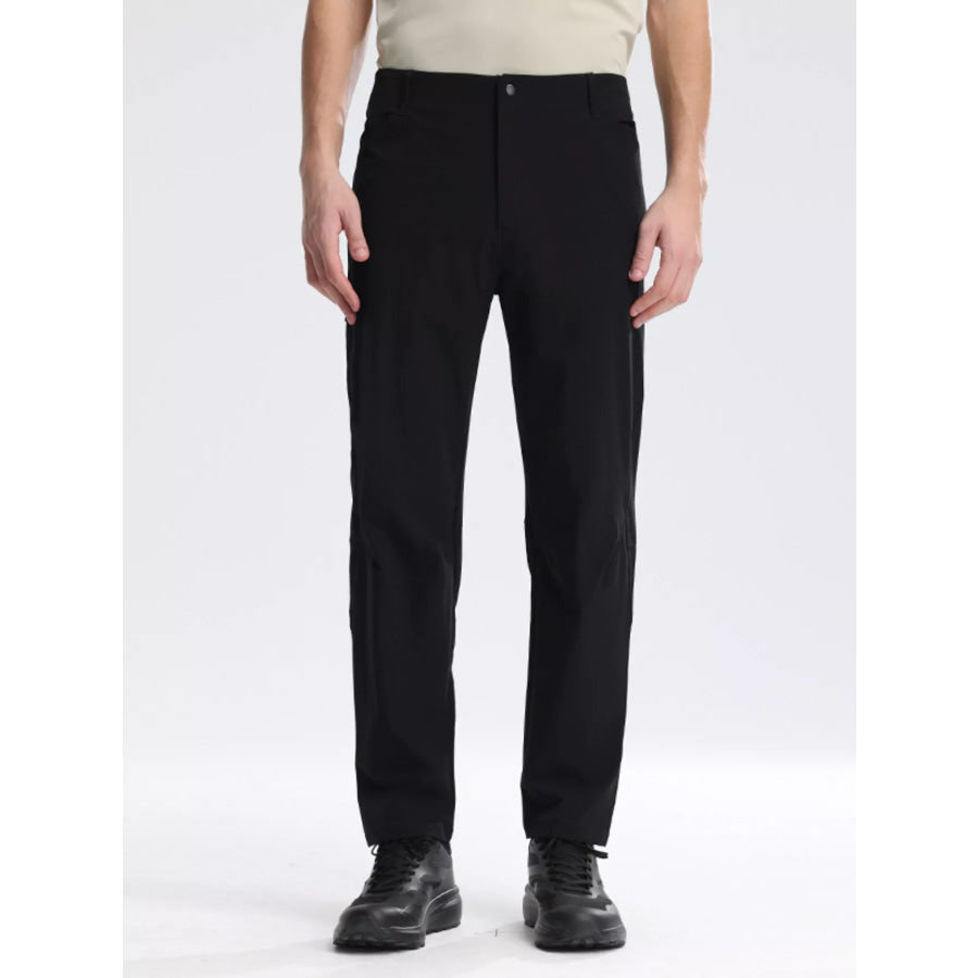 Men’s Plus Size Lightweight Slim Fit Pants Black / M Apparel and Accessories