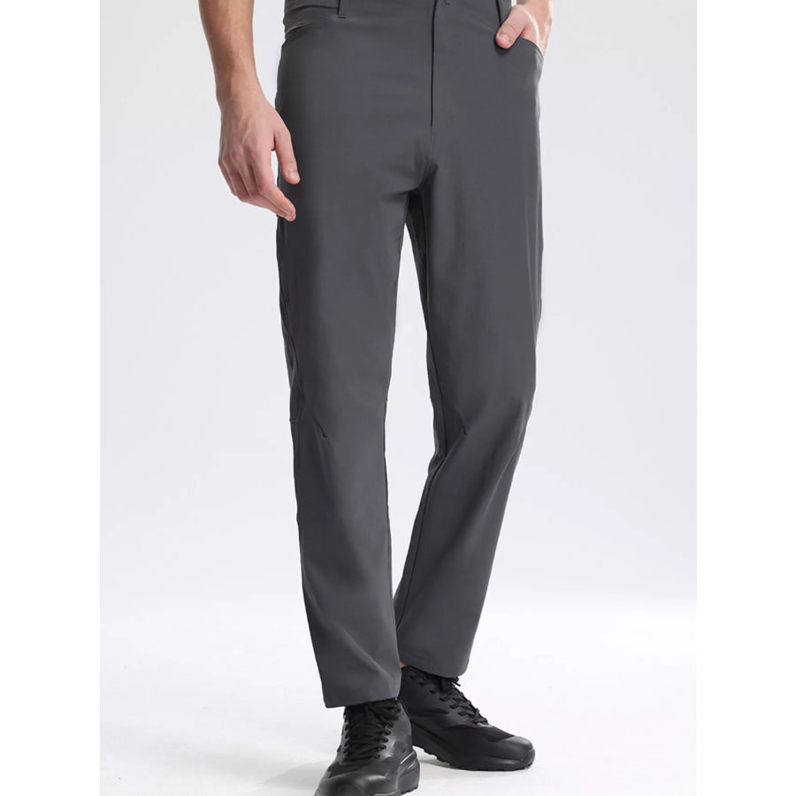 Men’s Plus Size Lightweight Slim Fit Pants Dark Gray / M Apparel and Accessories