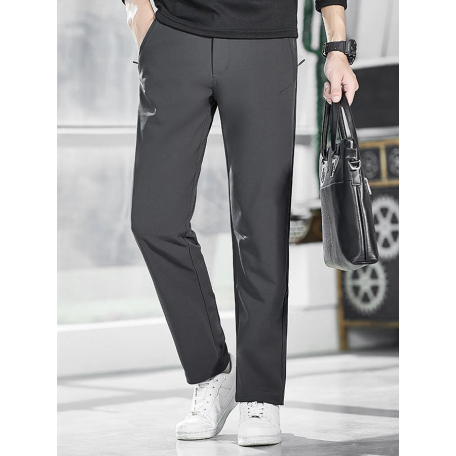 Men’s Plus Size Lightweight Wide Leg Pants Gray / M Apparel and Accessories