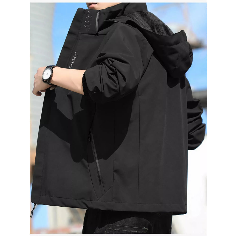 Men’s Plus Size Lightweight Windproof Casual Outdoor Jacket Apparel and Accessories