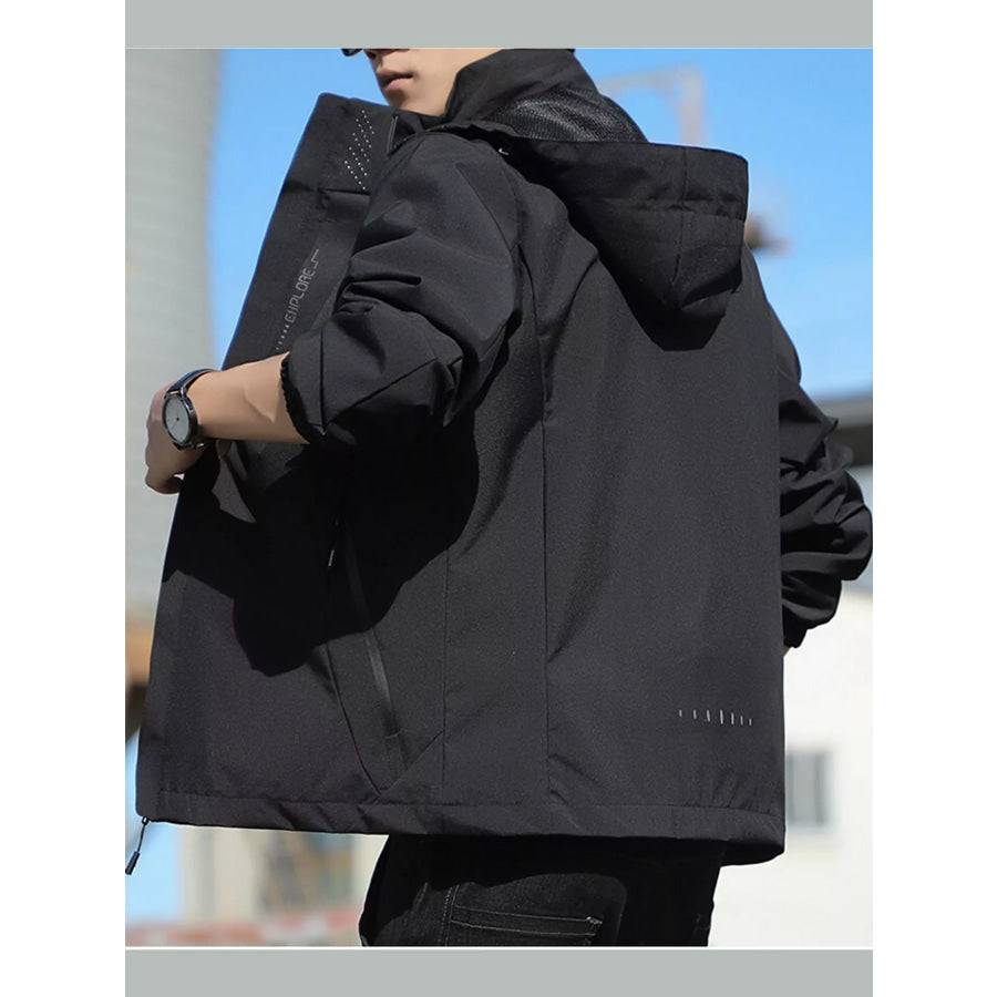Men’s Plus Size Lightweight Windproof Casual Outdoor Jacket Apparel and Accessories