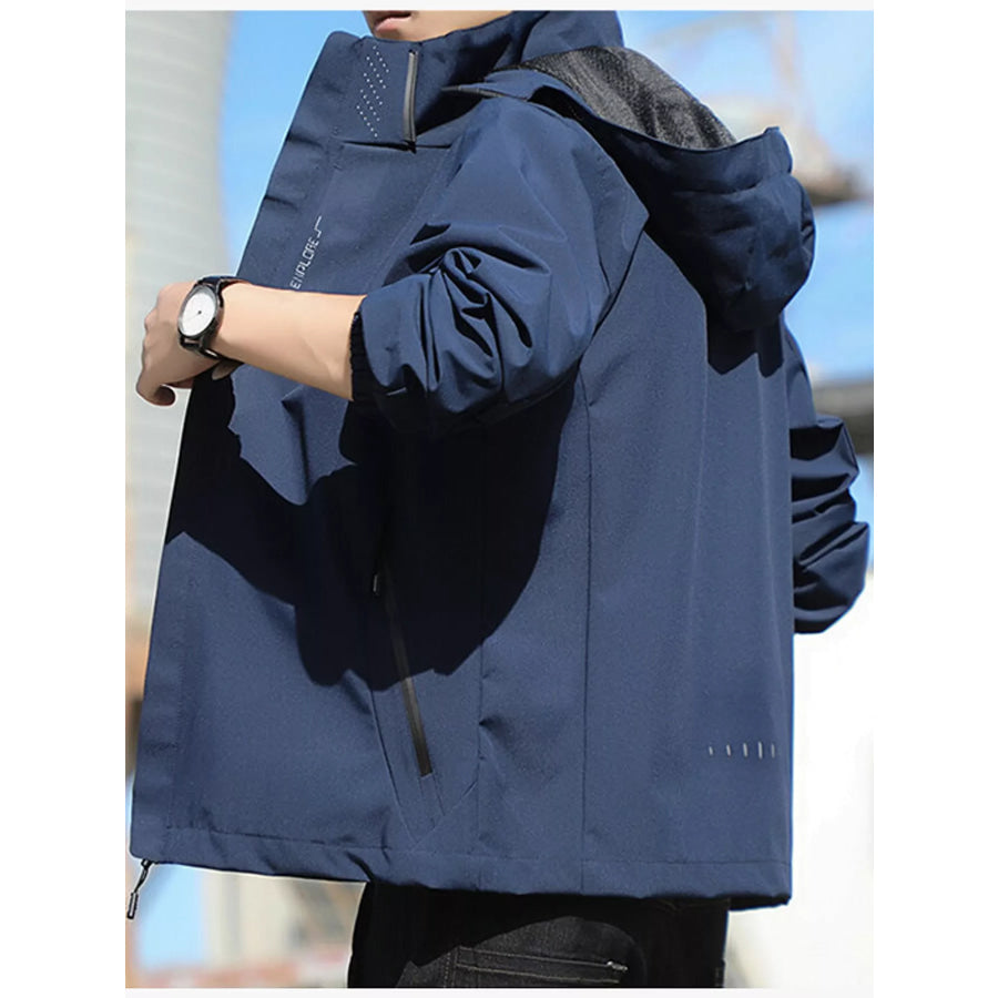 Men’s Plus Size Lightweight Windproof Casual Outdoor Jacket Apparel and Accessories