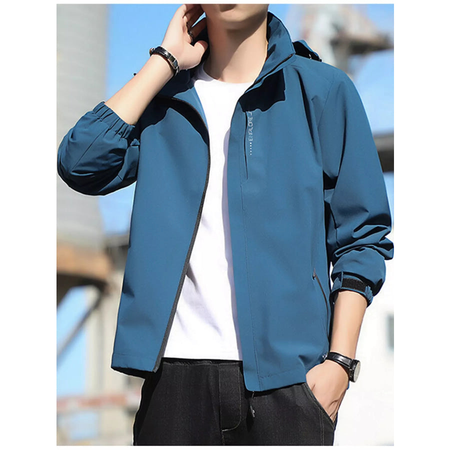 Men’s Plus Size Lightweight Windproof Casual Outdoor Jacket Apparel and Accessories