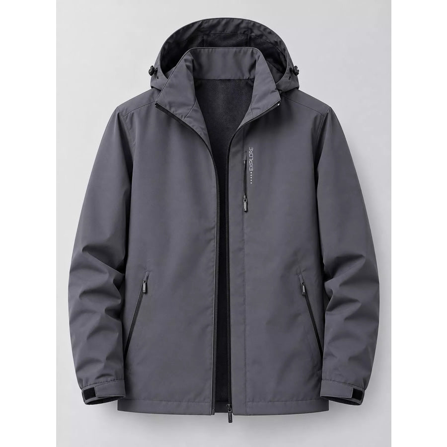 Men’s Plus Size Lightweight Windproof Casual Outdoor Jacket Apparel and Accessories