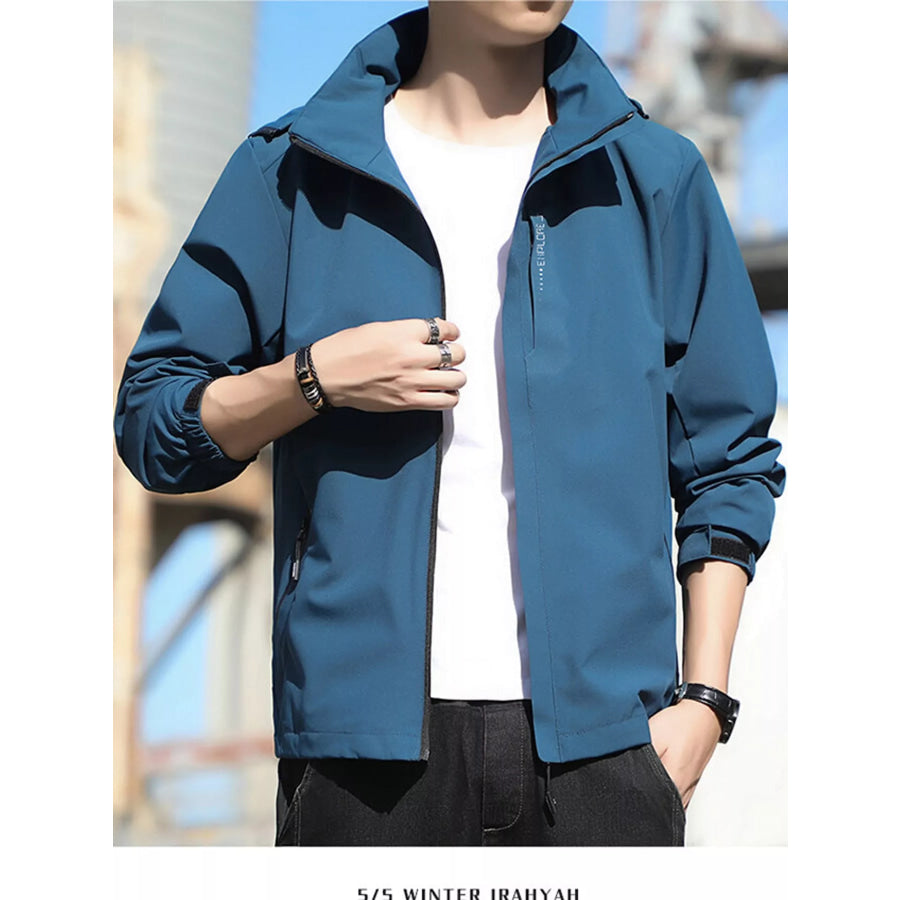 Men’s Plus Size Lightweight Windproof Casual Outdoor Jacket Apparel and Accessories