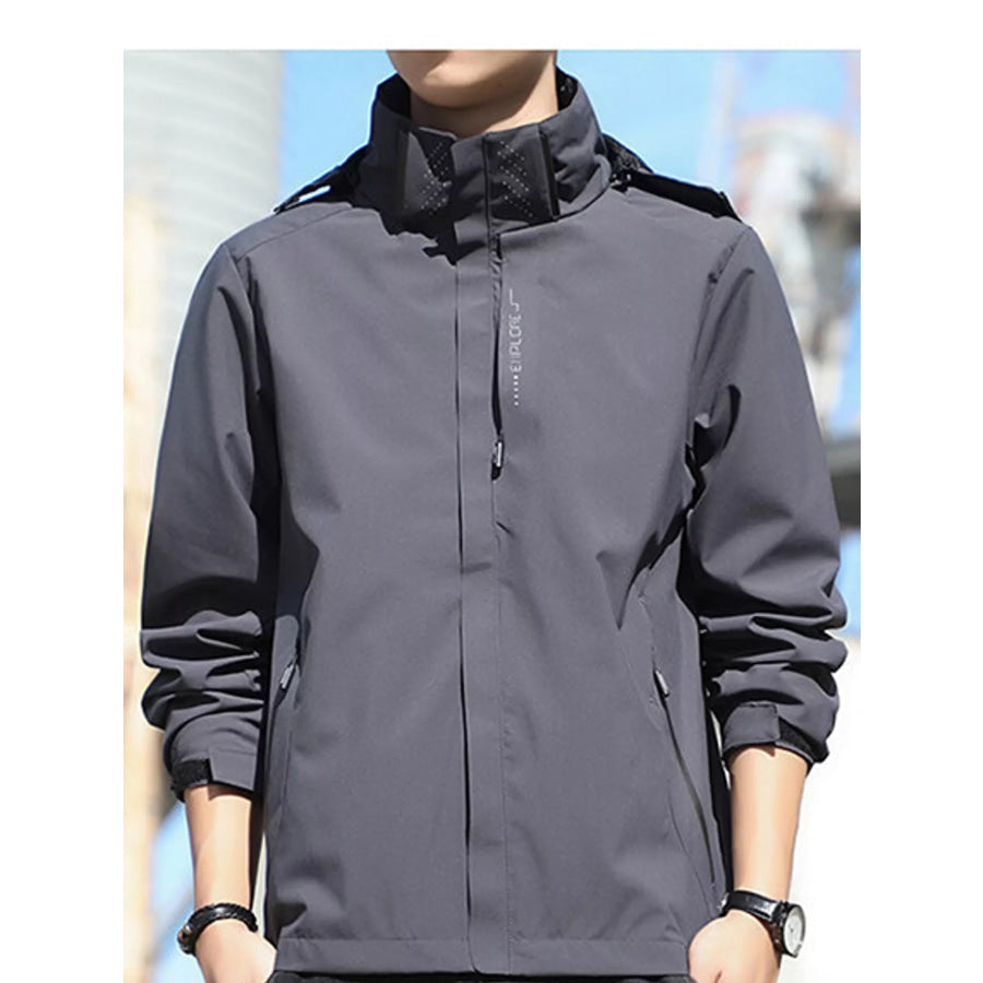 Men’s Plus Size Lightweight Windproof Casual Outdoor Jacket Apparel and Accessories