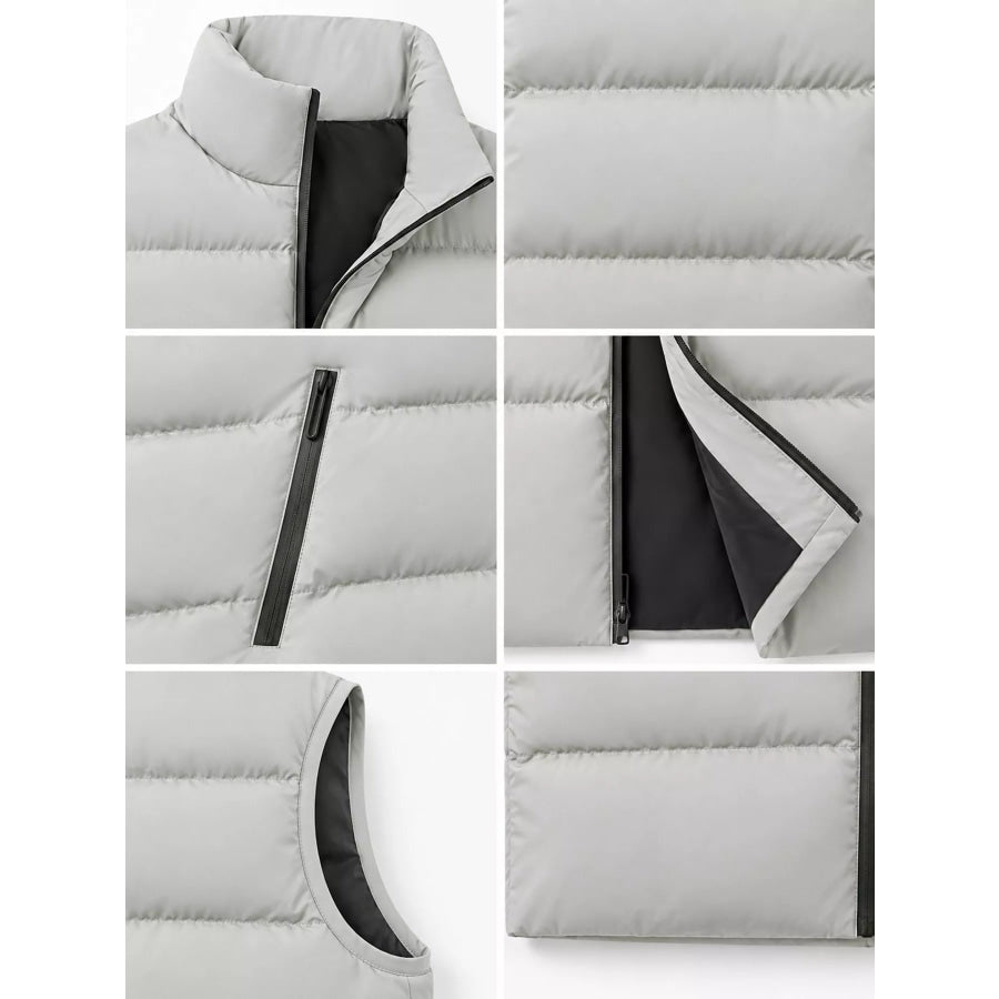 Men’s Plus Size Lightweight Zip Up Puffer Vest Apparel and Accessories