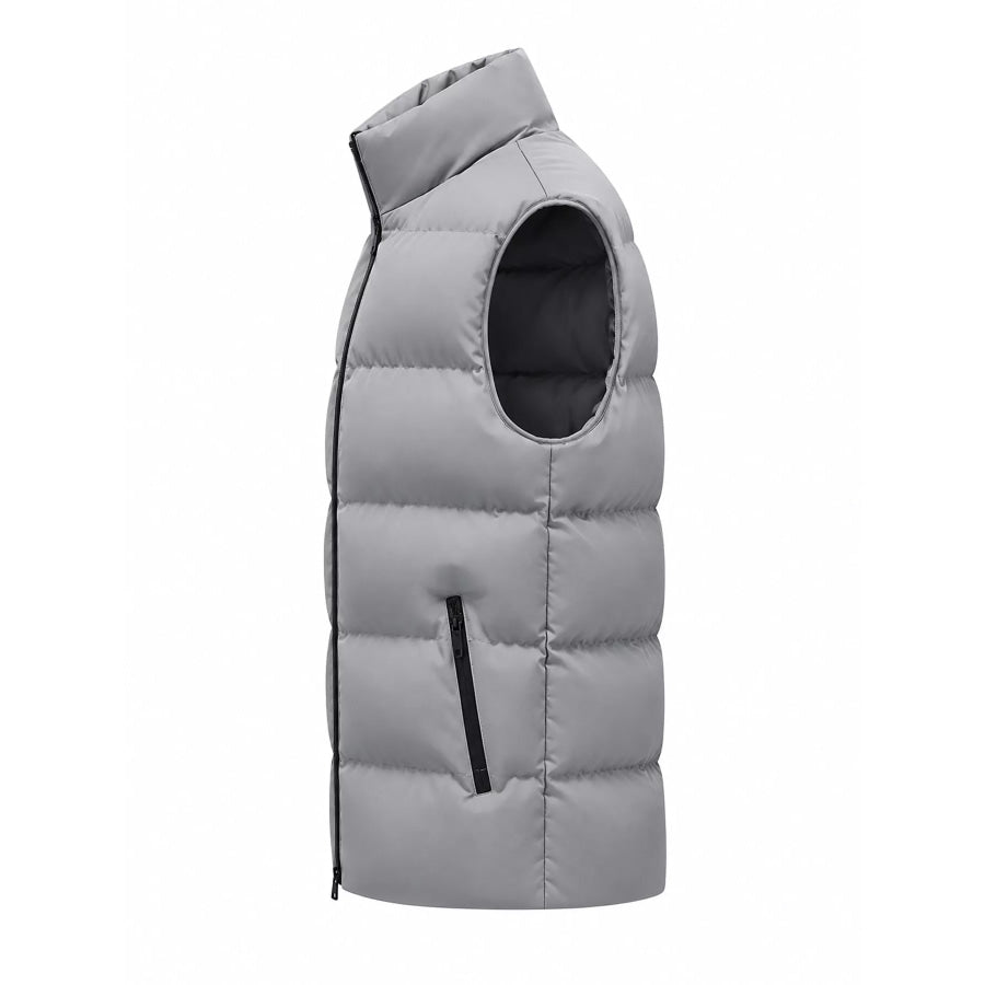 Men’s Plus Size Lightweight Zip Up Puffer Vest Apparel and Accessories