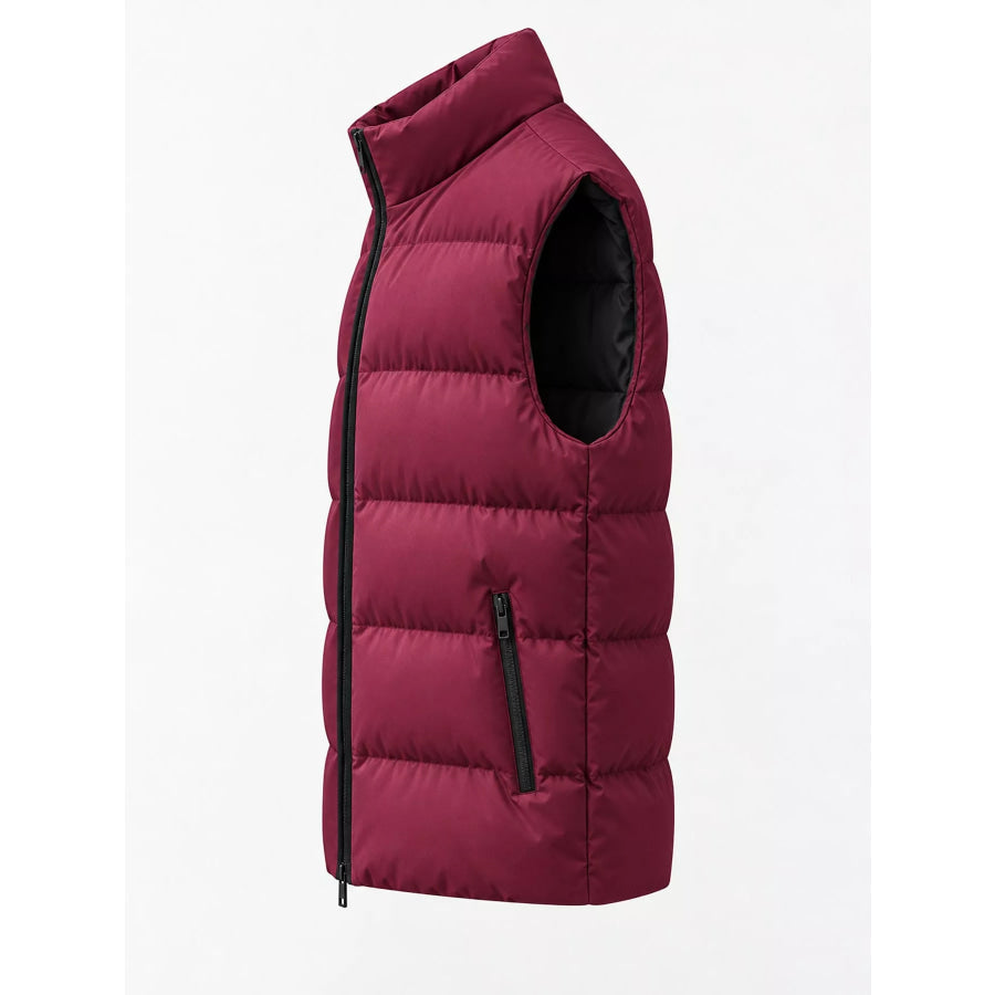 Men’s Plus Size Lightweight Zip Up Puffer Vest Apparel and Accessories
