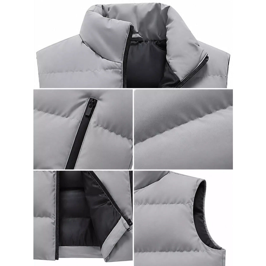 Men’s Plus Size Lightweight Zip Up Puffer Vest Apparel and Accessories