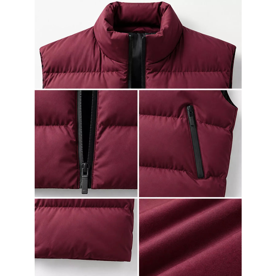 Men’s Plus Size Lightweight Zip Up Puffer Vest Apparel and Accessories