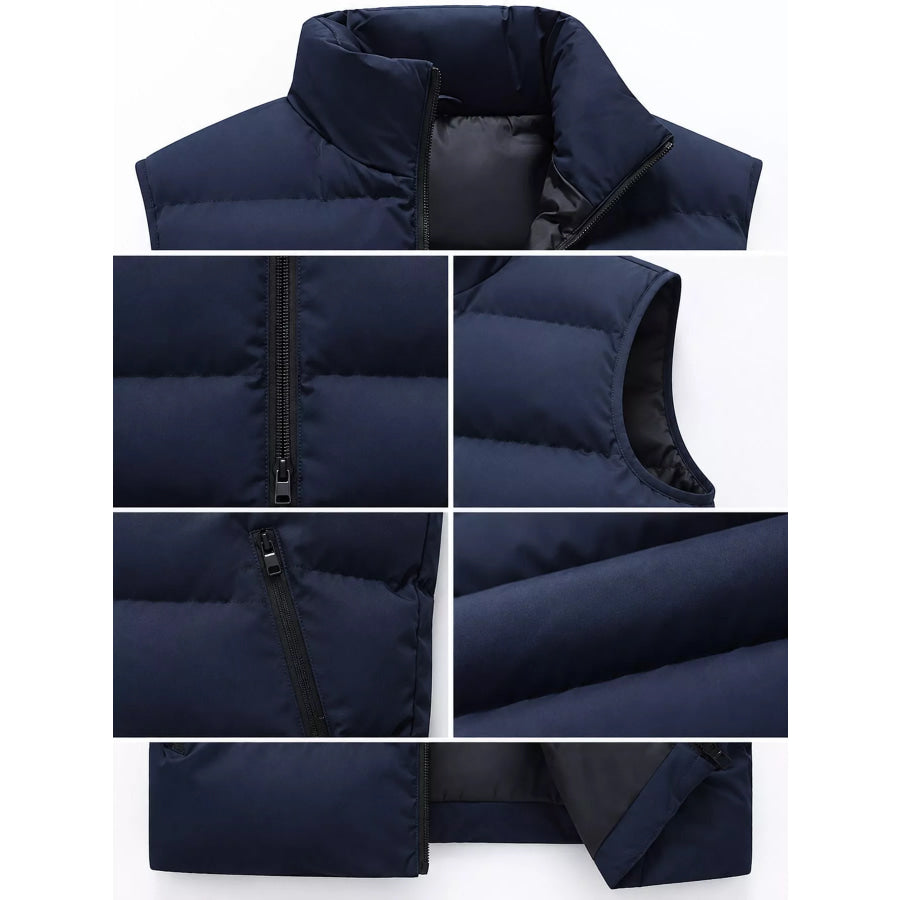 Men’s Plus Size Lightweight Zip Up Puffer Vest Apparel and Accessories