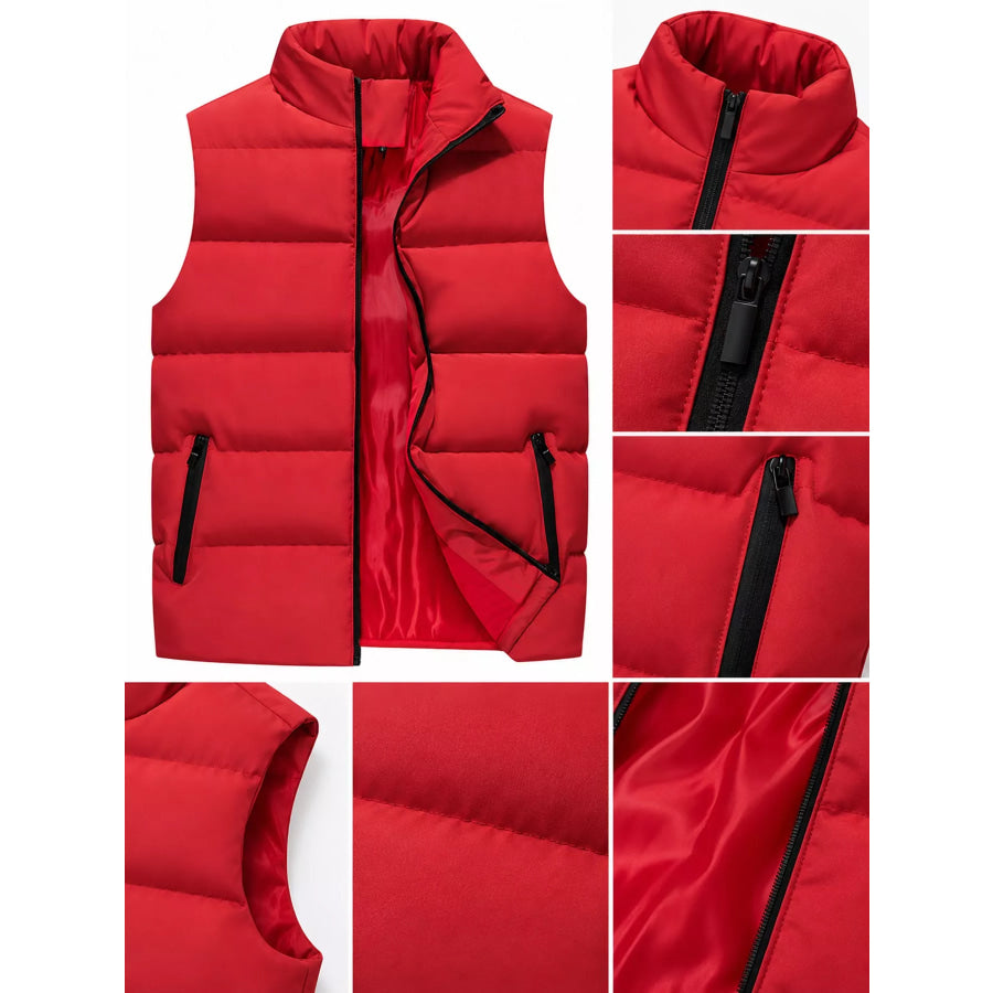 Men’s Plus Size Lightweight Zip Up Puffer Vest Apparel and Accessories